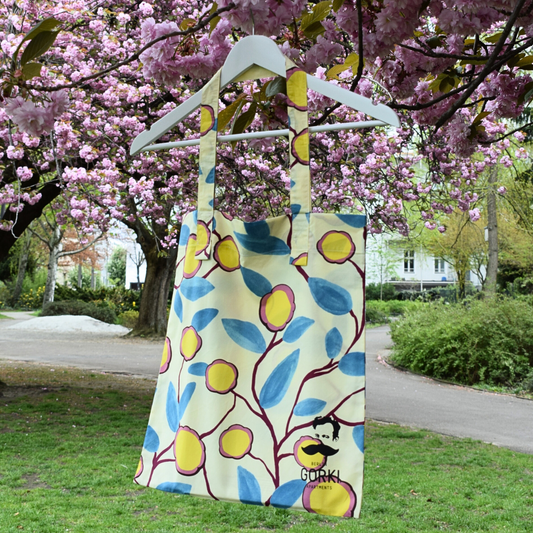 Odeeh bag with yellow floral pattern