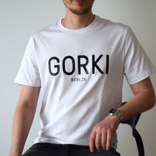White T-shirt with GORKI logo