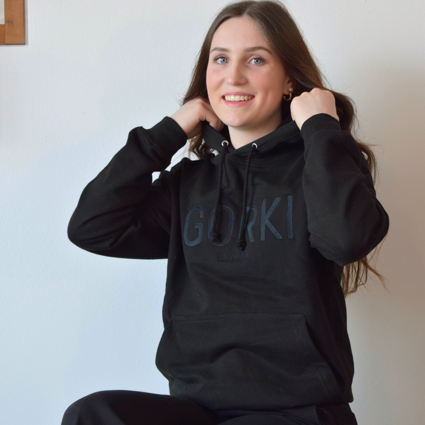 Hoodie with embroidered GORKI logo